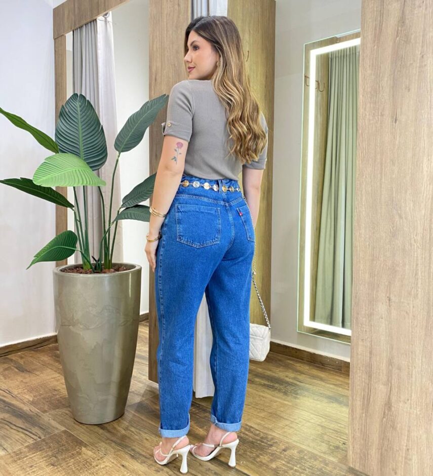 Blusa Feminina Manga Curta Modal Natalia F-548 Cappucino - Fernanda Ramos Store