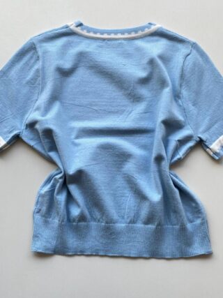 Blusa Feminina Manga Curta Modal Zuri C7570 Azul Bebê - Fernanda Ramos Store