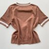 Blusa Feminina Manga Curta Modal Zuri C7570 Chocolate - Fernanda Ramos Store