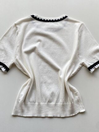 Blusa Feminina Manga Curta Modal Zuri C7570 Off White - Fernanda Ramos Store