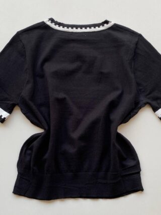 Blusa Feminina Manga Curta Modal Zuri C7570 Preta - Fernanda Ramos Store
