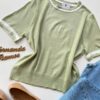 Blusa Feminina Manga Curta Modal Zuri C7570 Verde - Fernanda Ramos Store