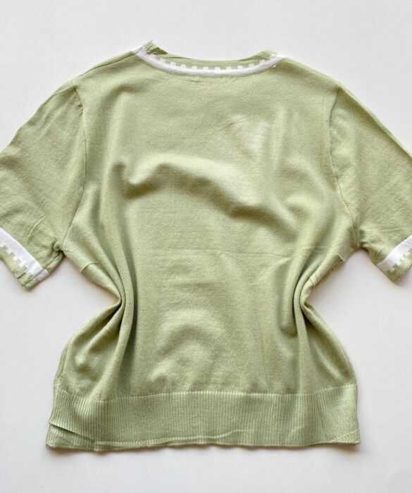 Blusa Feminina Manga Curta Modal Zuri C7570 Verde - Fernanda Ramos Store