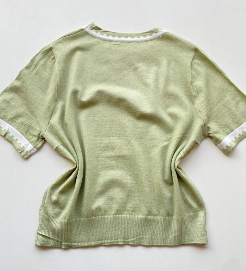 Blusa Feminina Manga Curta Modal Zuri C7570 Verde - Fernanda Ramos Store