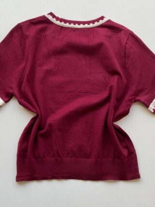 Blusa Feminina Manga Curta Modal Zuri C7570 Vinho - Fernanda Ramos Store