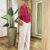 Blusa Feminina Manga Longa Helena Botões na Manga Marsala - Fernanda Ramos Store