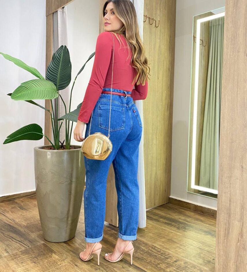 Blusa Feminina Manga Longa Isolde Marsala - Fernanda Ramos Store