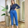 Blusa Feminina Manga Longa Isolde Preta - Fernanda Ramos Store