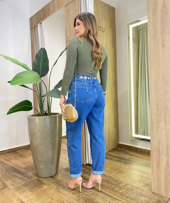 Blusa Feminina Manga Longa Isolde Verde - Fernanda Ramos Store