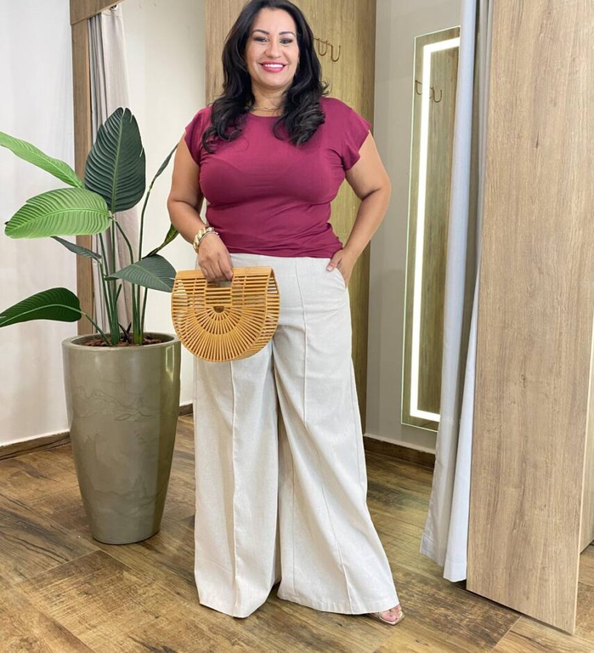 Blusa Feminina Tee Muscle Plus Marsala - Fernanda Ramos Store