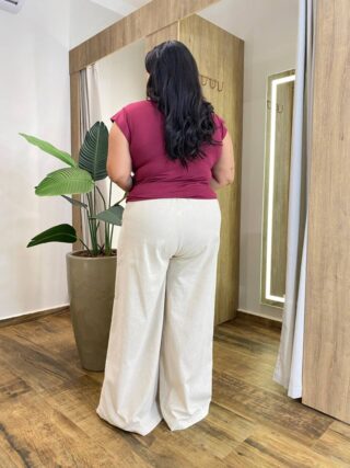 Blusa Feminina Tee Muscle Plus Marsala - Fernanda Ramos Store