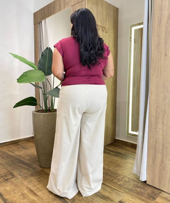 Blusa Feminina Tee Muscle Plus Marsala - Fernanda Ramos Store