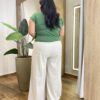 Blusa Feminina Tee Muscle Plus Verde Musgo - Fernanda Ramos Store
