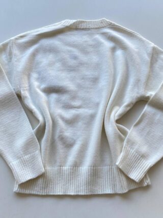 Blusa Manga Longa Feminina Anne Tricot Modal Detalhe Flor Branca - Fernanda Ramos Store