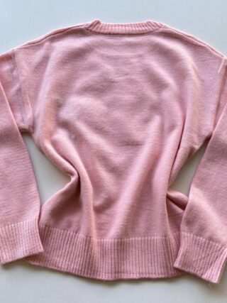 Blusa Manga Longa Feminina Anne Tricot Modal Detalhe Flor Rosa - Fernanda Ramos Store