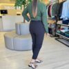 Calça Feminina Alfaiataria Madalena com Bolsos Preta - Fernanda Ramos Store