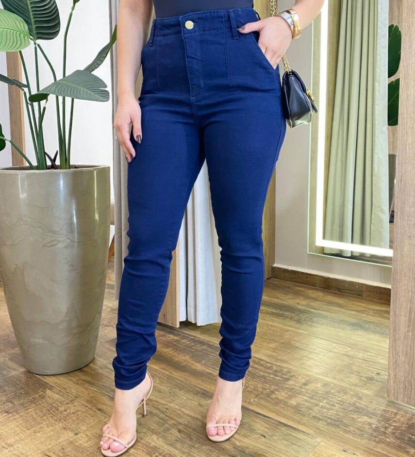 Calça Feminina Jeans Escuro Morgana Skinny 26966VM - Fernanda Ramos Store