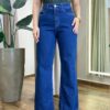 Calça Jeans Escuro Feminina Wide Leg AA100063M - Fernanda Ramos Store