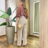 Camisa Feminina Social Ashiley Manga Longa Marrom - Fernanda Ramos Store