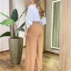 Camisa Feminina Social Ashiley Manga Longa Off White - Fernanda Ramos Store