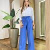 Camisa Feminina Social Elowen Manga Longa Detalhe Bordado Off White - Fernanda Ramos Store