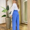 Camisa Feminina Social Elowen Manga Longa Detalhe Bordado Off White - Fernanda Ramos Store