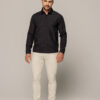 Camisa Masculina Caw Slim Manga Longa Preta 1217699 - Fernanda Ramos Store