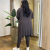 Conjunto Feminino Moletinho Cardigan Regata e Calça Marrom - Fernanda Ramos Store