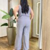 Conjunto Feminino Plus Luiza Colete e Calça Cinza - Fernanda Ramos Store