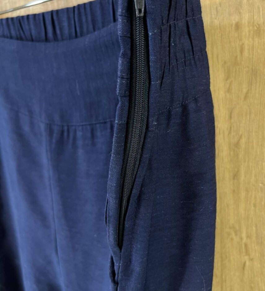Conjunto Maia Feminino Viscolinho Plus Blusa e Calça Azul - Fernanda Ramos Store