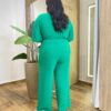 Macacão Feminino Longo Plus Angelica sem Bojo e Bolso Verde - Fernanda Ramos Store