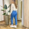 Moletom Flanelado Cropped com Gola Bege - Fernanda Ramos Store