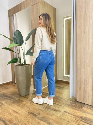Moletom Flanelado Cropped com Gola Bege - Fernanda Ramos Store