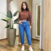 Moletom Flanelado Cropped com Gola Caramelo - Fernanda Ramos Store