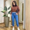 Moletom Flanelado Cropped com Gola Caramelo - Fernanda Ramos Store