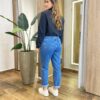 Moletom Flanelado Cropped com Gola Preto - Fernanda Ramos Store