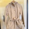 Parka Feminina Manga Longa Brenda Peluciada e Detalhes Bege - Fernanda Ramos Store