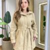Parka Feminina Manga Longa Brenda Peluciada e Detalhes Caqui - Fernanda Ramos Store