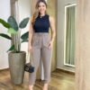 Regata Feminina Canelada Mary Preta - Fernanda Ramos Store