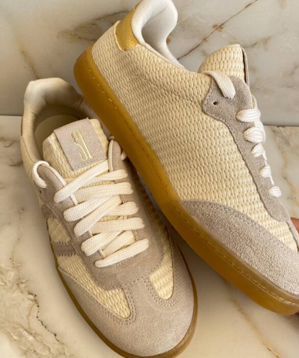 Tênis Feminino Camurça com Textura Cinza - Fernanda Ramos Store