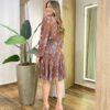 Vestido Curto LuLu sem Bojo Tule Estampado - Fernanda Ramos Store