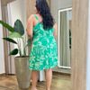 Vestido Feminino Curto com Bojo Plus Detalhe Drapeado Verde - Fernanda Ramos Store