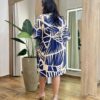 Vestido Feminino Curto Plus Manga 3/4 Estampado - Fernanda Ramos Store