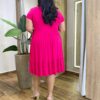 Vestido Feminino Olivia Curto Plus Malha Pink - Fernanda Ramos Store