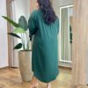 Vestido Midi Plus sem Bojo Manga 3/4 e Amarração Verde Escuro - Fernanda Ramos Store