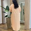 Vestido Midi sem Bojo Plus Estampado Manga 3/4 com Detalhe - Fernanda Ramos Store