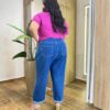 Blusa Feminina Manga Curta Modal Estela Plus Canelada Fúcsia - Fernanda Ramos Store