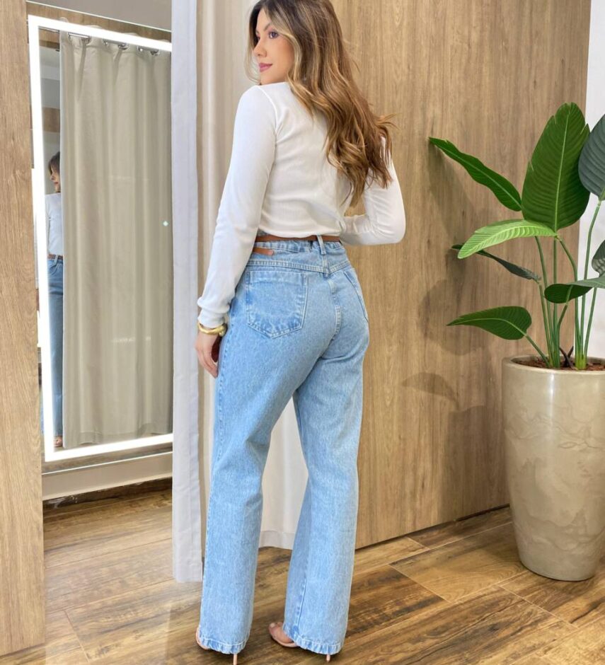 Blusa Feminina Manga Longa Canelada e Flanelada Branca - Fernanda Ramos Store