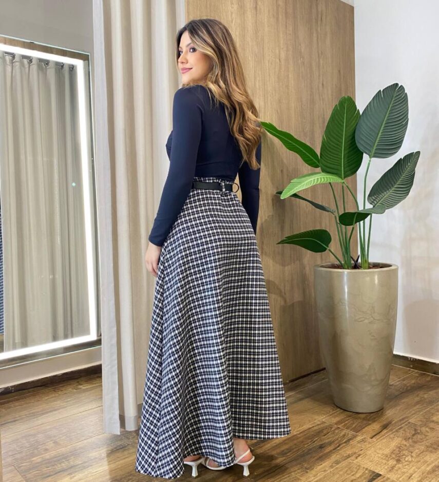 Body Feminino sem Bojo Decote em V Manga Longa Preto - Fernanda Ramos Store
