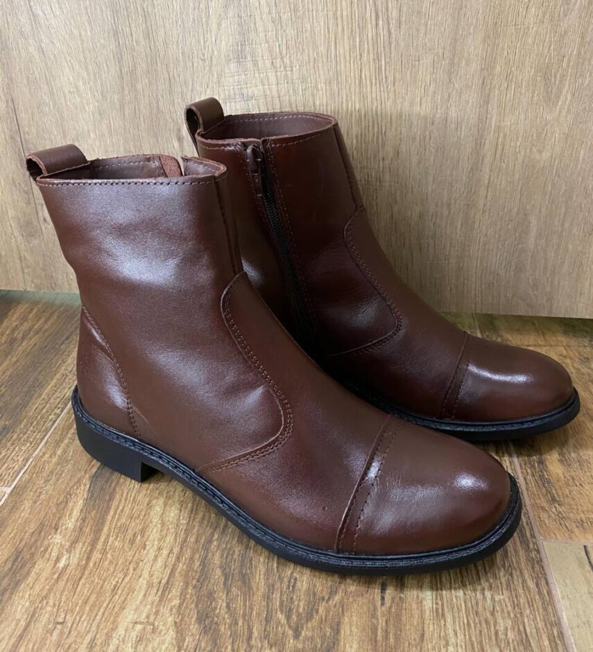 Bota Feminina SantaLolla Couro Eco Premium Cocoa - Fernanda Ramos Store